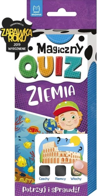 MAGICZNY QUIZ ZIEMIA ZNIKAJĄCA FARBA NAUKA ZABAWA AKSJOMAT