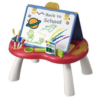 TABLICA EDUKACYJNA KREDOWA DWUSTRONNA STOLIK + GRY + AKCESORIA IMPORT PRONICE