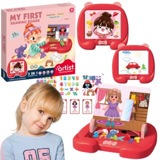 TABLICA MAGNETYCZNA EDUKACYJNA ŚCIERALNA AKCESORIA IMPORT PRONICE