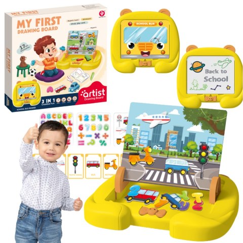 TABLICA MAGNETYCZNA EDUKACYJNA ŚCIERALNA AKCESORIA IMPORT PRONICE
