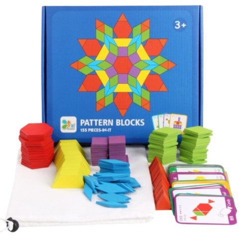 TANGRAM DREWNIANE PUZZLE GEOMETRYCZNE FIGURY KARTY GRA LOGICZNA MONTESSORI IMPORT PRONICE