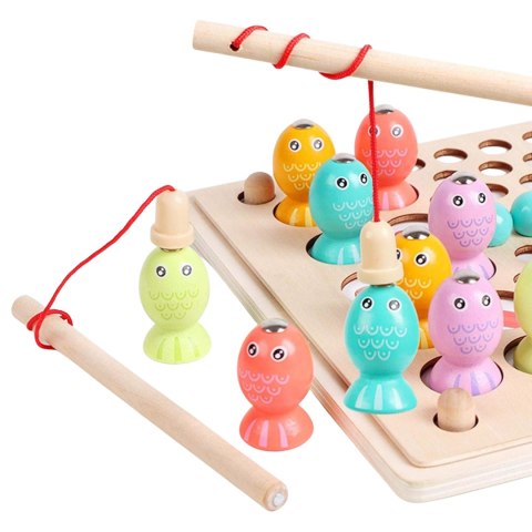 TRENING MÓZGU DREWNIANA UKŁADANKA LOGICZNA GRA ŁOWIENIE RYBEK MONTESSORI IMPORT PRONICE TRENING MÓZGU DREWNIANA UKŁADANKA LOGICZNA GRA ŁOWIENIE RYBEK MONTESSORI IMPORT PRONICE
