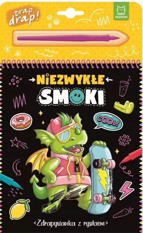 ZDRAPYWANKA NOTES Z RYSIKIEM "NIEZWYŁE SMOKI" AKSJOMAT ZDRAPYWANKA NOTES Z RYSIKIEM "NIEZWYŁE SMOKI" AKSJOMAT