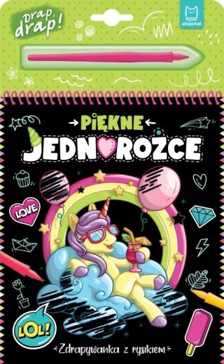 ZDRAPYWANKA NOTES Z RYSIKIEM PIĘKNE JEDNOROŻCE AKSJOMAT