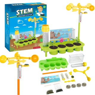 ZESTAW EDUKACYJNY STACJA POGODA INTERAKTYWNA PRAWDZIWA SYMULATOR 5D ROŚNIE IMPORT PRONICE