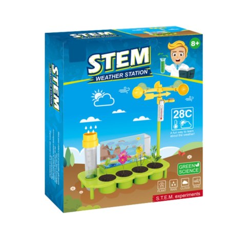 ZESTAW EDUKACYJNY STACJA POGODA INTERAKTYWNA PRAWDZIWA SYMULATOR 5D ROŚNIE IMPORT PRONICE