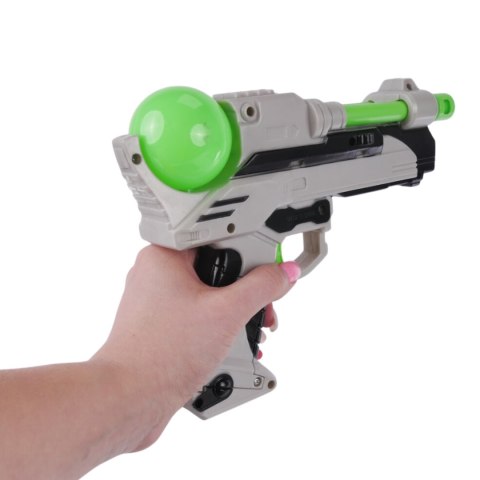 ZESTAW KOSMICZNY PISTOLET BŁYSKOWY ŚWIATŁO DŹWIĘK ZABAWKA DLA DZIECI IMPORT PRONICE