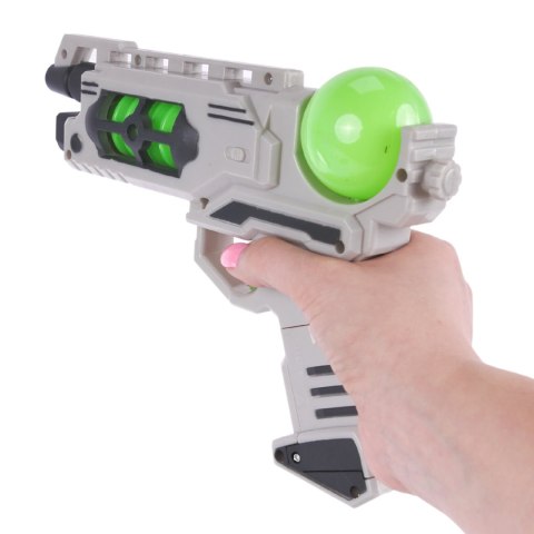 ZESTAW KOSMICZNY WOJSKOWY PISTOLET MASKA LED DŹWIĘK MIECZ ŚWIETLNY IMPORT PRONICE