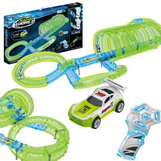 MEGA XXL TOR WYŚCIGOWY ELEKTRYCZNY PARK ZESTAW KOLEJKA AUTKA PILOT KLOCKI IMPORT PRONICE