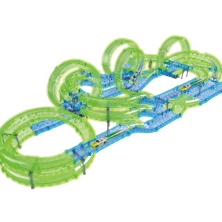MEGA XXL TOR WYŚCIGOWY ELEKTRYCZNY PARK ZESTAW KOLEJKA PĘTLE PILOT AUTKA IMPORT PRONICE