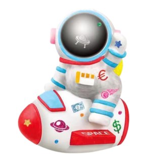 SKARBONKA DZIECI ASTRONAUTA DUŻY ZESTAW KREATYWNY FIGURKA FARBKI NAKLEJKI IMPORT PRONICE