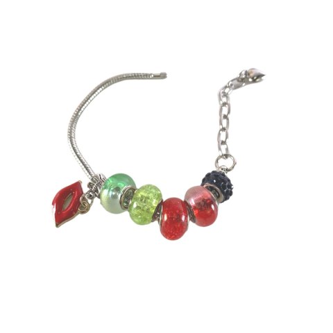 ZESTAW DO ROBIENIA BIŻUTERII BRANSOLETEK DIY CHARMS BEADS KORALIKI PREZENT IMPORT PRONICE