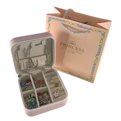 ZESTAW DO ROBIENIA BIŻUTERII BRANSOLETEK DIY CHARMS BEADS KORALIKI PREZENT IMPORT PRONICE