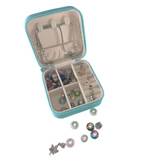 ZESTAW DO ROBIENIA BIŻUTERII BRANSOLETEK DIY CHARMS BEADS KORALIKI PREZENT IMPORT PRONICE