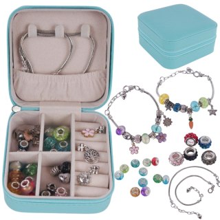 ZESTAW DO ROBIENIA BIŻUTERII BRANSOLETEK DIY CHARMS BEADS KORALIKI PREZENT IMPORT PRONICE