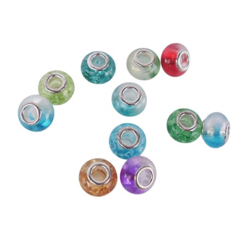 ZESTAW DO ROBIENIA BIŻUTERII BRANSOLETEK DIY CHARMS BEADS KORALIKI PREZENT IMPORT PRONICE