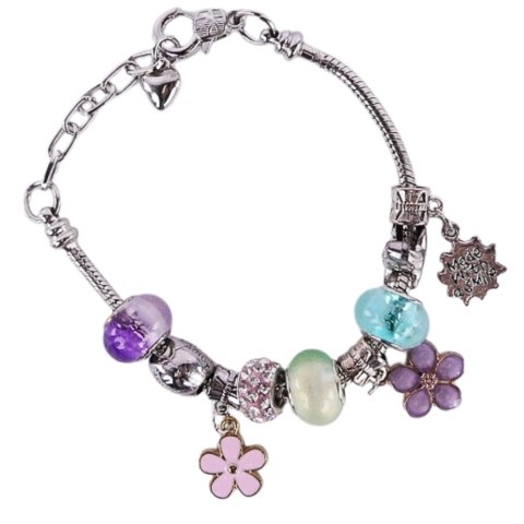 ZESTAW DO ROBIENIA BIŻUTERII BRANSOLETEK DIY CHARMS BEADS KORALIKI PREZENT IMPORT PRONICE
