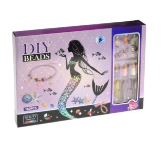ZESTAW DO ROBIENIA BIŻUTERII BRANSOLETEK DIY KORALIKI CHARMS MAKEUP LAKIERY IMPORT PRONICE