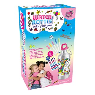 ZESTAW KREATYWNY BUTELKA DO WODY MALOWANIA JEDNOROŻEC DIAMENTY WYKLAJANKA 5D IMPORT PRONICE