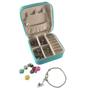 ZESTAW DO ROBIENIA BIŻUTERII BRANSOLETEK DIY CHARMS BEADS KORALIKI PREZENT IMPORT PRONICE