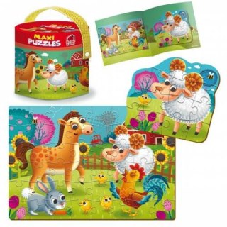 GRA EDUKACYJNA MAXI PUZZLE 2W1 FARMA OBRAZKI UKŁADANKA ROTER KAFER ROTER KAFER
