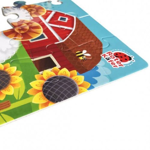 GRA EDUKACYJNA MAXI PUZZLE 2W1 FARMA OBRAZKI UKŁADANKA ROTER KAFER ROTER KAFER
