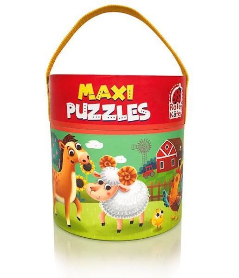GRA EDUKACYJNA MAXI PUZZLE 2W1 FARMA OBRAZKI UKŁADANKA ROTER KAFER ROTER KAFER