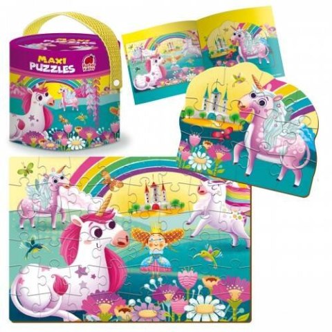 GRA EDUKACYJNA MAXI PUZZLE 2W1 JEDNOROŻCE OBRAZKI UKŁADANKA ROTER KAFER ROTER KAFER GRA EDUKACYJNA MAXI PUZZLE 2W1 JEDNOROŻCE OBRAZKI UKŁADANKA ROTER KAFER ROTER KAFER