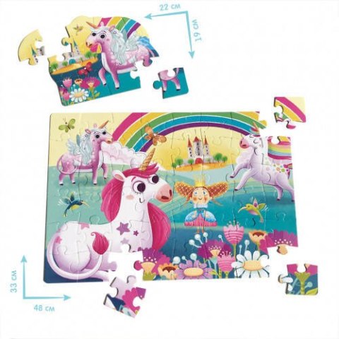GRA EDUKACYJNA MAXI PUZZLE 2W1 JEDNOROŻCE OBRAZKI UKŁADANKA ROTER KAFER ROTER KAFER GRA EDUKACYJNA MAXI PUZZLE 2W1 JEDNOROŻCE OBRAZKI UKŁADANKA ROTER KAFER ROTER KAFER
