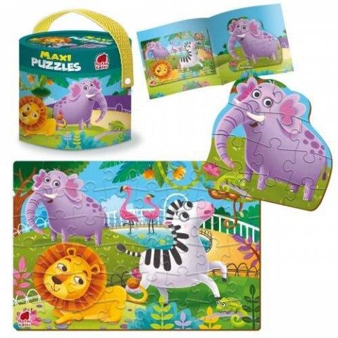 GRA EDUKACYJNA MAXI PUZZLE 2W1 ZOO OBRAZKI UKŁADANKA ROTER KAFER ROTER KAFER