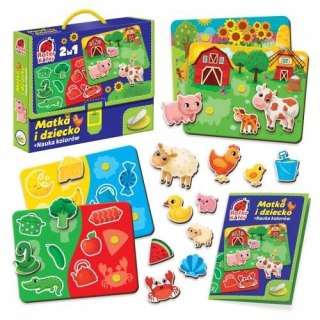 GRA EDUKACYJNA MAMA I DZIECKO ZWIERZĄTKA NA FARMIE NAUKA ROTER KAFER ROTER KAFER