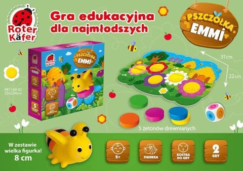 GRA EDUKACYJNA PSZCZÓŁKA EMMI PUZZLE ŻETONY KOSTKA UL ROTER KAFER ROTER KAFER GRA EDUKACYJNA PSZCZÓŁKA EMMI PUZZLE ŻETONY KOSTKA UL ROTER KAFER ROTER KAFER