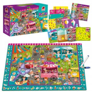 GRA EDUKACYJNA PUZZLE DETEKTYW CUKIERKOWA WRÓŻKA LUPA ROTER KAFER ROTER KAFER