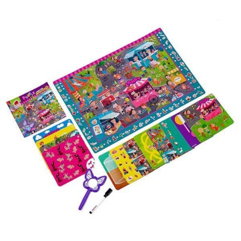 GRA EDUKACYJNA PUZZLE DETEKTYW CUKIERKOWA WRÓŻKA LUPA ROTER KAFER ROTER KAFER