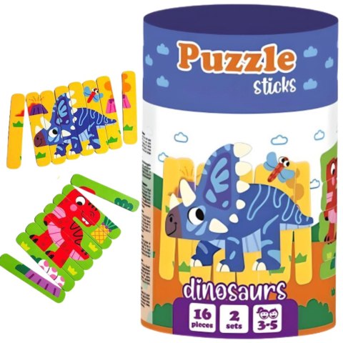 GRA EDUKACYJNA PUZZLE PATYCZKI DINOZAURY WZORY UKŁADANKA ROTER KAFER ROTER KAFER GRA EDUKACYJNA PUZZLE PATYCZKI DINOZAURY WZORY UKŁADANKA ROTER KAFER ROTER KAFER