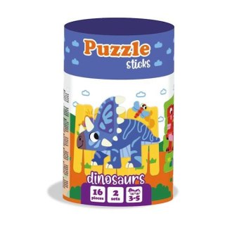 GRA EDUKACYJNA PUZZLE PATYCZKI DINOZAURY WZORY UKŁADANKA ROTER KAFER ROTER KAFER