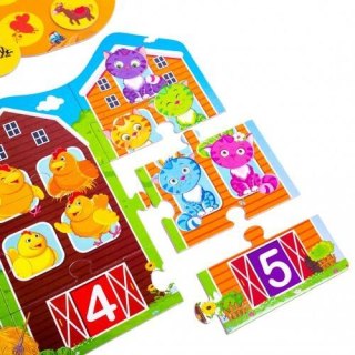GRA EDUKACYJNA ŚWIAT FARMA DLA PRZEDSZKOLAKÓW PUZZLE LOTTO ROTER KAFER ROTER KAFER