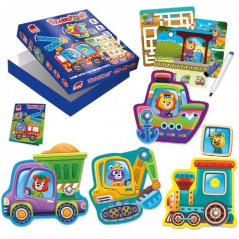 GRA EDUKACYJNA Z RZEPAMI TRANSPORT RUCHOME ELEMENTY ZADANIA ROTER KAFER ROTER KAFER