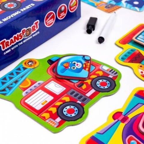 GRA EDUKACYJNA Z RZEPAMI TRANSPORT RUCHOME ELEMENTY ZADANIA ROTER KAFER ROTER KAFER