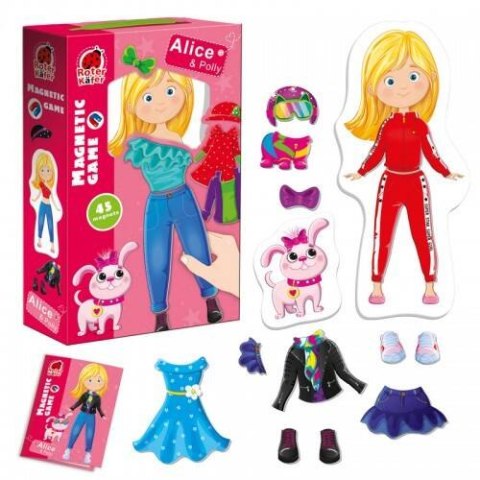 GRA MAGNETYCZNA ALICE AND POLLY UBIERANKA PROJEKTANTKA MODY ROTER KAFER ROTER KAFER