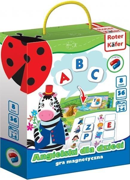 GRA MAGNETYCZNA ANGIELSKI DLA DZIECI KARTY MAGNESY UKŁADANKA ROTER KAFER ROTER KAFER