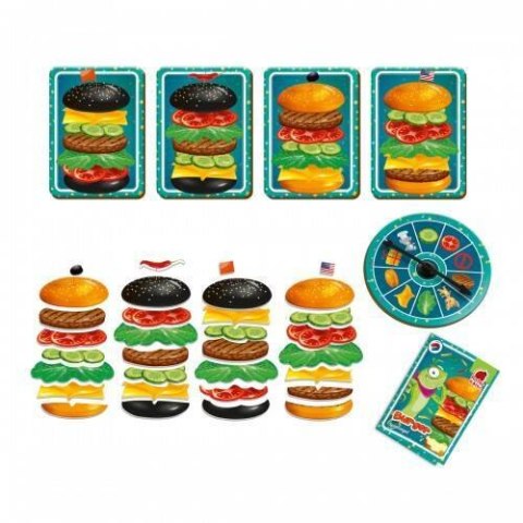 GRA MAGNETYCZNA BURGER WYŚCIGI KOŁO FORTUNY GRA DLA DZIECI ROTER KAFER ROTER KAFER