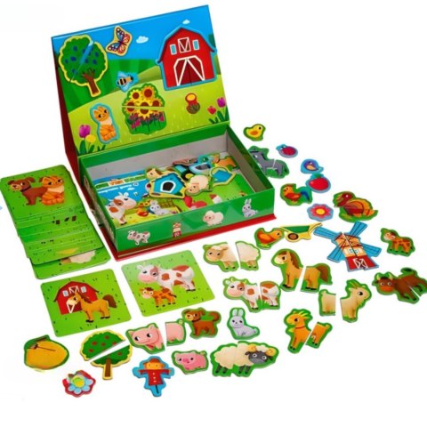 GRA MAGNETYCZNA FARMA ZESTAW EDUKACYJNY KARTY MAGNESY TABLICA ROTER KAFER ROTER KAFER GRA MAGNETYCZNA FARMA ZESTAW EDUKACYJNY KARTY MAGNESY TABLICA ROTER KAFER ROTER KAFER
