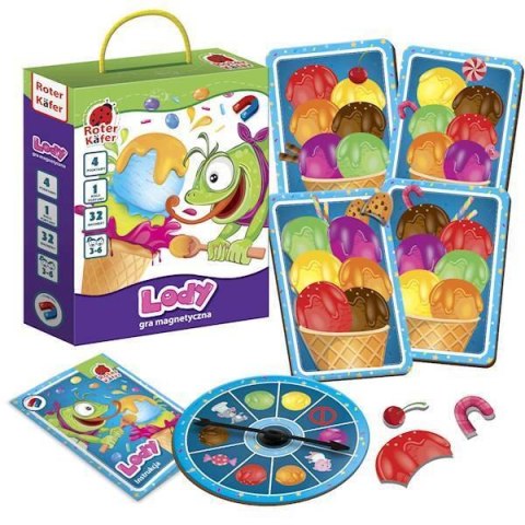 GRA MAGNETYCZNA LODY WYŚCIGI KOŁO FORTUNY GRA DLA DZIECI ROTER KAFER ROTER KAFER GRA MAGNETYCZNA LODY WYŚCIGI KOŁO FORTUNY GRA DLA DZIECI ROTER KAFER ROTER KAFER