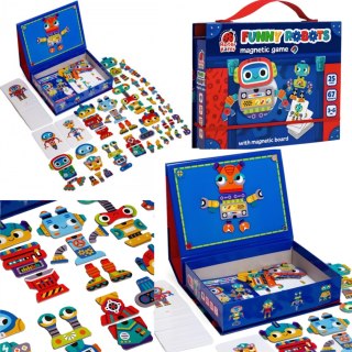 GRA MAGNETYCZNA ROBOTY ZESTAW EDUKACYJNY KARTY MAGNESY TABLICA ROTER KAFER ROTER KAFER