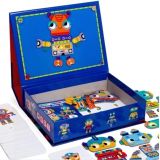GRA MAGNETYCZNA ROBOTY ZESTAW EDUKACYJNY KARTY MAGNESY TABLICA ROTER KAFER ROTER KAFER