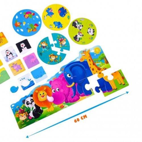 GRA ŚWIAT ZOO DLA PRZEDSZKOLAKÓW 3W1 PUZZLE ZWIERZĘTA ROTER KAFER ROTER KAFER GRA ŚWIAT ZOO DLA PRZEDSZKOLAKÓW 3W1 PUZZLE ZWIERZĘTA ROTER KAFER ROTER KAFER