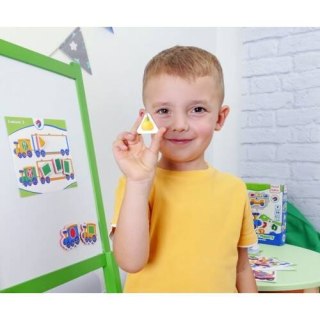 MAGNETYCZNA GRA KOLORY I FIGURY PUZZLE UKŁADANKA LOKOMOTYWY ROTER KAFER ROTER KAFER