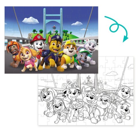 PUZZLE 2W1 PSI PATROL PAW PATROL UKŁADANKA I KOLOROWANKA W JEDNYM ZESTAWIE DODO PUZZLE 2W1 PSI PATROL PAW PATROL UKŁADANKA I KOLOROWANKA W JEDNYM ZESTAWIE DODO
