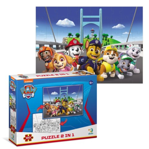 PUZZLE 2W1 PSI PATROL PAW PATROL UKŁADANKA I KOLOROWANKA W JEDNYM ZESTAWIE DODO PUZZLE 2W1 PSI PATROL PAW PATROL UKŁADANKA I KOLOROWANKA W JEDNYM ZESTAWIE DODO